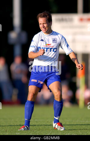 Fußball - freundlich - FC Utrecht / RC Genk. Hans Leenders, RC Genk Stockfoto