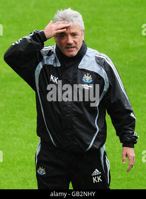 Newcastles Manager Kevin Keegan bei einem Tag der offenen Tür im St James' Park, Newcastle. Stockfoto