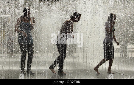 August-Wetter Stockfoto