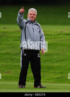 Fußball - Newcastle United Trainingseinheit - Lonbenton-Trainingsgelände Stockfoto