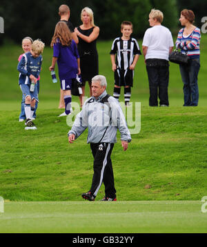 Kevin Keegan, Manager von Newcastle, während der Trainingseinheit auf dem Longbenton Training Ground, Newcastle. Stockfoto