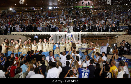 Fußball - UEFA-Super-Cup-Finale - Manchester United gegen Zenit St.Petersburg - Stade Louis II Stockfoto