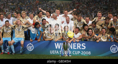 Fußball - UEFA-Super-Cup-Finale - Manchester United gegen Zenit St.Petersburg - Stade Louis II Stockfoto