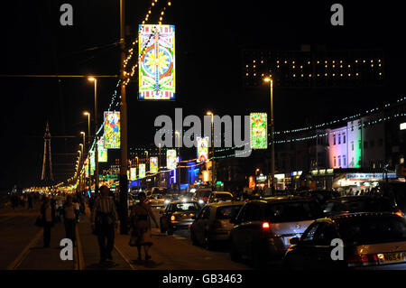 Blackpool Illuminations eingeschaltet Stockfoto