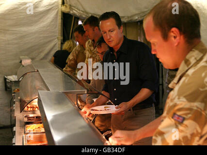 David Cameron besucht Afghanistan Stockfoto