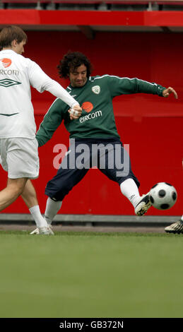 Fußball - WM-Qualifikation - Republik Irland-Pressekonferenz - Stadion bin Bruchweg Stockfoto