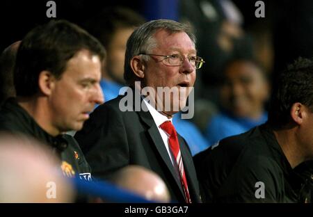 Fußball - Barclays Premier League - Portsmouth gegen Manchester United - Fratton Park. Alex Ferguson, Manager von Manchester United. Stockfoto