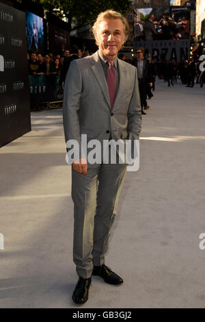 Christoph Waltz, Teilnahme an die Legende von Tarzan europäische Premiere statt im Odeon Leicester Square, London. Stockfoto