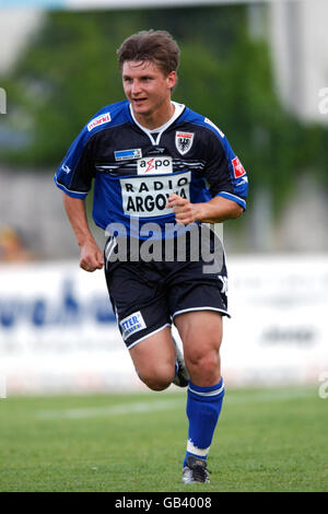 Fußball - Swiss Ambassadoren Cup - FC Aarau gegen FC Thun. Marek Cjitko, FC Aarau Stockfoto
