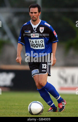 Fußball - Swiss Ambassadoren Cup - FC Aarau gegen FC Thun. Luca Denicola, FC Aarau Stockfoto