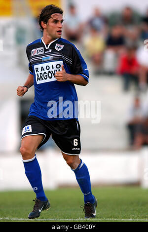 Fußball - Swiss Ambassadoren Cup - FC Aarau gegen FC Thun. Gerardo Seoane, FC Aarau Stockfoto
