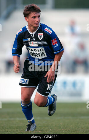 Fußball - Swiss Ambassadoren Cup - FC Aarau gegen FC Thun. Marek Cjitko, FC Aarau Stockfoto