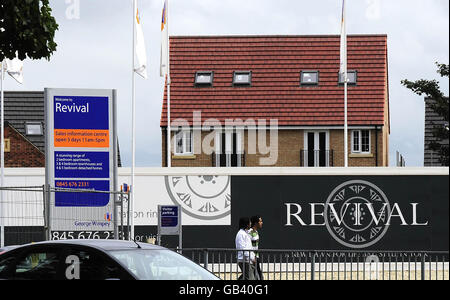 Hauspreise fallen wieder Stockfoto