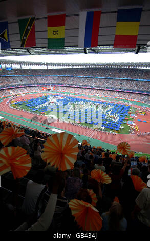 Ein allgemeiner Blick auf die Eröffnungsfeier im Stade De France Stockfoto
