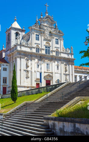 Die neue Kathedrale, Se Nova oder Kathedrale des Heiligen Namens Jesu ist der aktuelle Bistum Sitz der Stadt Coimbra. Portugal Stockfoto