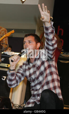 Die Straßen-Instore-Gig - London Stockfoto