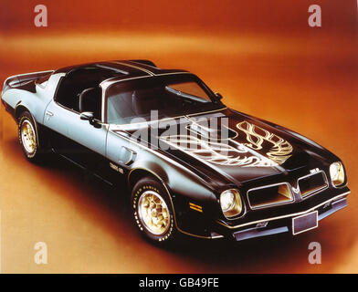 PONTIAC FIREBIRD 1976 Gold und schwarz Sonderedition. Foto-General Motors Stockfoto