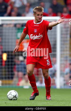 Fußball - FA Barclaycard Premiership - Liverpool gegen Chelsea. Igor Biscan, Liverpool Stockfoto