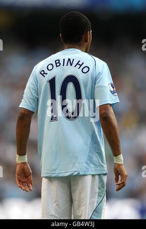 Fußball - Barclays Premier League - Manchester City gegen Chelsea - City of Manchester Stadium. De Souza Robino, Manchester City Stockfoto