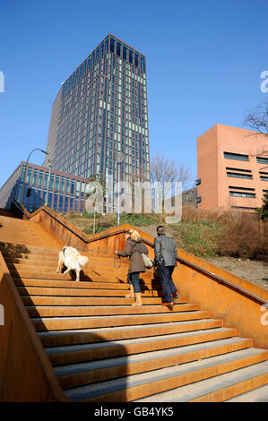 Treppe im Empire Riverside Hotel auf Bernhard-Nocht-Straße, St. Pauli, Hamburg Stockfoto