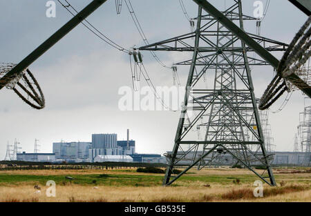 Eine Gesamtansicht des Kernkraftwerk Dungeness B in Dungeness, Kent. Stockfoto