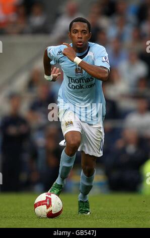 Fußball - Barclays Premier League - Manchester City gegen Chelsea - City of Manchester Stadium. De Souza Robino, Manchester City Stockfoto