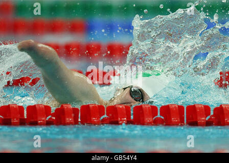 Darragh McDonald aus Irland gewinnt im National Acquatic Centre, Peking, Silber in der 400 M langen Freestyle S6 für Männer. Stockfoto