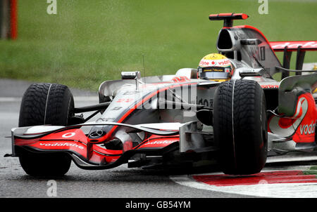 Vodafone McLaren Fahrer Lewis Hamilton beim Großen Preis von Italien in Monza, Italien. Stockfoto