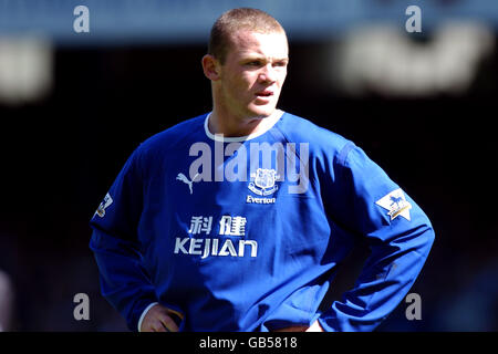 Fußball - FA Barclaycard Premiership - Everton gegen Liverpool. Wayne Rooney, Everton Stockfoto