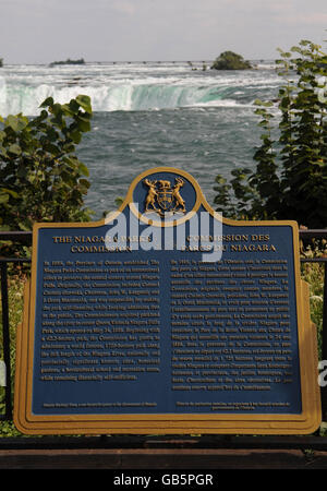 Die Horseshoe Falls, Teil der Niagarafälle in Ontario, Kanada. Stockfoto