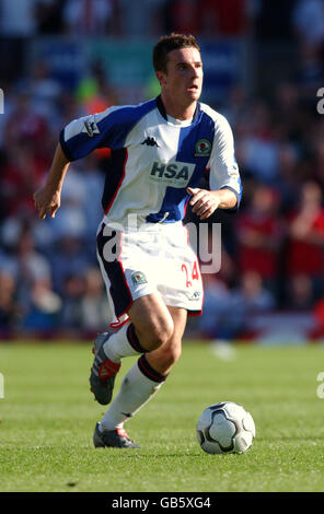 Fußball - FA Barclaycard Premiership - Blackburn Rovers gegen Liverpool. Barry Ferguson Von Blackburn Rovers Stockfoto