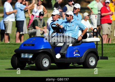 Golf - 37. Ryder Cup - USA V Europa - Praxis Tag drei - Valhalla Golf Club Stockfoto