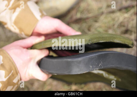 Armee stellt Hi-Tech Militärmacht Stockfoto