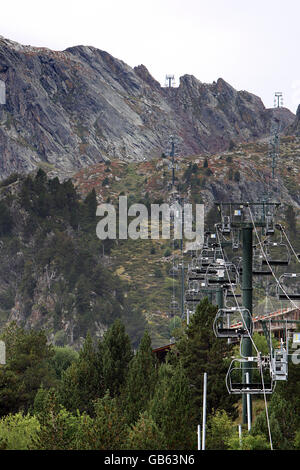 Allgemeine Lager - Andorra Landschaftsansichten - L'abarsetar, Andorra Stockfoto