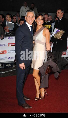 Gary Lineker und Danielle Bux kommen für die Pride of Britain Awards im London Television Centre, Upper Ground, SE1. Stockfoto