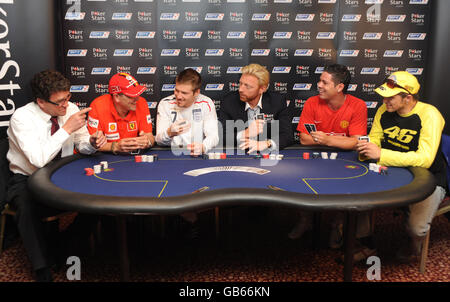 Boris Becker startet der Pokerstars.com European Poker Tour - London Stockfoto