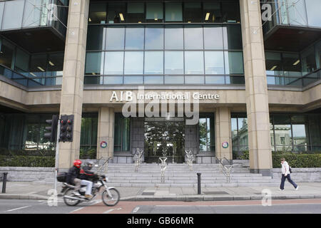 Die Bank of Ireland. Die Allied Irish Bank im Stadtzentrum von Dublin. Stockfoto