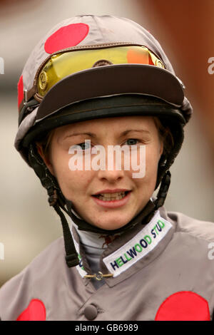 Pferderennen - Trinidad & Tobago Tag - Pontefract. Kelly Harrison, Jockey Stockfoto