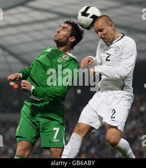 Fußball - WM 2010 - Qualifikationsrunde - Gruppe drei - Slowenien V Nordirland - Ljudski Vrt Stadium Stockfoto