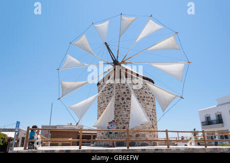 Antimachia Windmühle Antimachia, Kos (Cos), die Dodekanes, Region südliche Ägäis, Griechenland Stockfoto