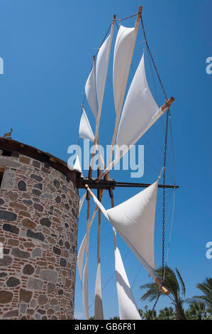 Antimachia Windmühle Antimachia, Kos (Cos), die Dodekanes, Region südliche Ägäis, Griechenland Stockfoto