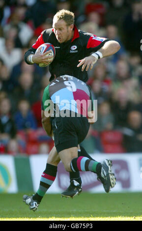 Rugby-Union - Zürich Premiership - Sarazenen V Harlequins Stockfoto