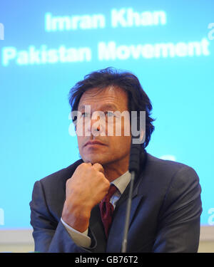 Khan Pakistan Rede Stockfoto