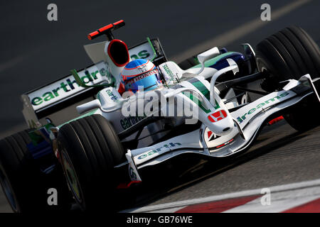 Formel-1-Autorennen - Großer Preis Von China - Qualifikation - Shanghai International Circuit - Shanghai. Honda's Jenson-Taste beim Qualifying auf dem Shanghai International Circuit, China. Stockfoto