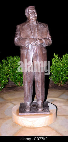 Les Dawson Statue Tribut Stockfoto