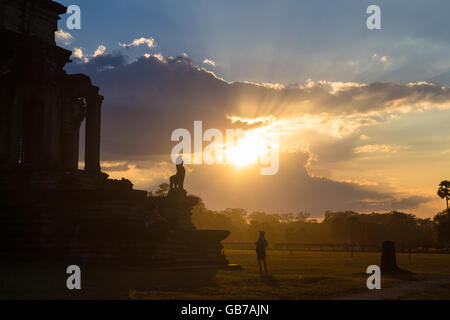 Angor Wat, antike Architektur in Kambodscha Stockfoto