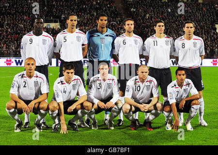 Fußball - WM 2010 - Qualifikationsrunde - Gruppe Six - Weißrussland V England - Dinamo-Stadion Stockfoto