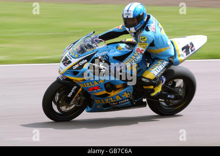 Motorrad - britische Superbike-Meisterschaft - Rockingham Stockfoto