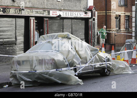 Mann im Gangland Fehde erschossen Stockfoto