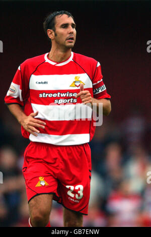 Fußball - freundlich - Doncaster Rovers gegen Livingston. Steve Foster, Doncaster Rovers Stockfoto